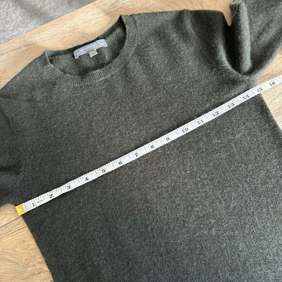 Neiman Marcus Cashmere Long Sleeve Sweater Dress Green XS - Picture 7 of 8